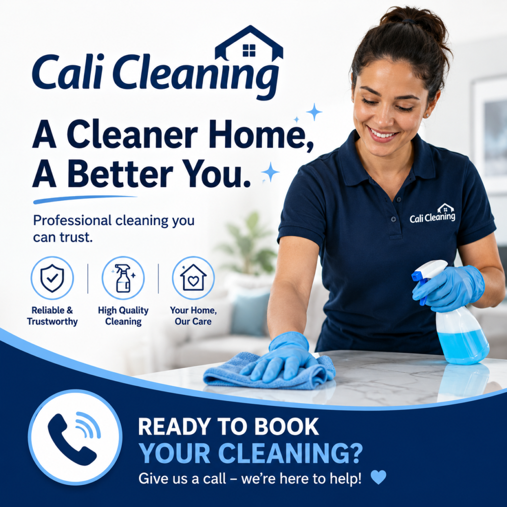 cali cleaning poster
